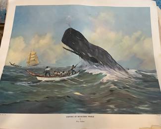 Whaling Prints by Percy Dalton