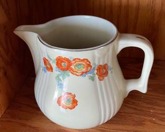 Vintage Halls Orange Poppy Milk Jug