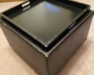 Blanket Storage Bench with Tray