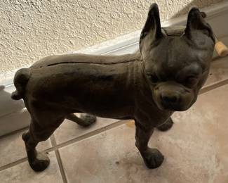 Hubley Cast Iron Boston Terrier Bulldog Door Stopper