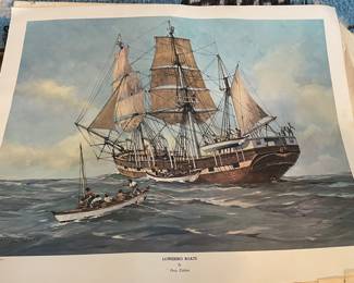 Whaling Prints by Percy Dalton