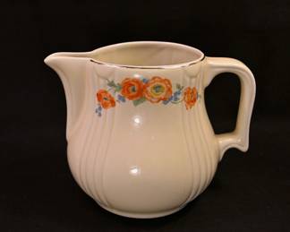 Vintage Halls Orange Poppy Milk Jug