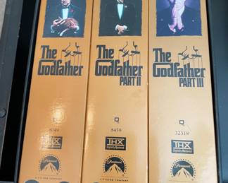 VHS The Godfather, The Godfather Part II, The Godfather Part III