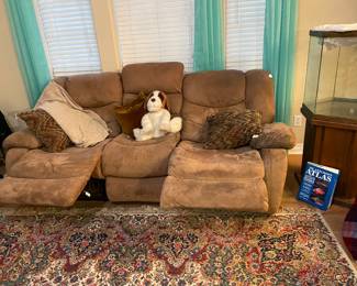 Double Recliner Sofa, Step Up Stool for Pet, Octagon Aquarium, Atlas Book on Fish