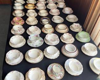 VERY LARGE COLLECTION OF Ramekin Bowsl and 
 Saucer 