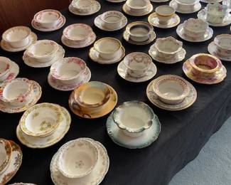 VERY LARGE COLLECTION OF Ramekin Bowls and 
Saucer 