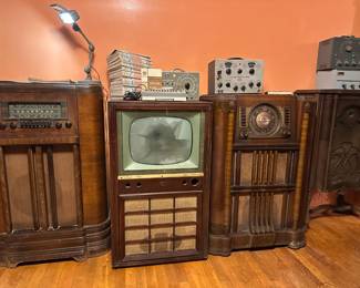 Floor Model Radios & Philco Television