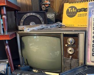General Electric Solid State Video Recorder Television (Sold as Pair)