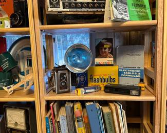 Tube Tester, Cameras, and Flashbulbs