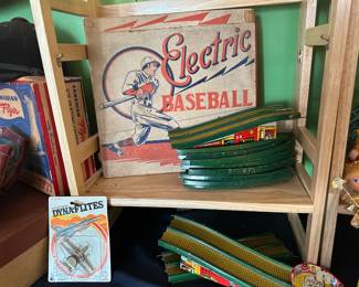 Electric Baseball & Marx Tin Race Tracks