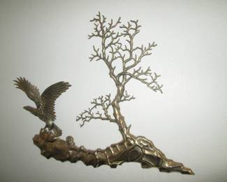 MCM Brass Wall Sculpture