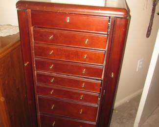 9-Drawer Jewelry Case, Side Openings