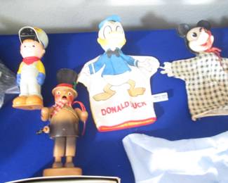 Vintage Toys + Donald Duck & Mickey Mouse Puppets
