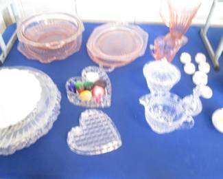 Pink Depression Glass & More Collectibles