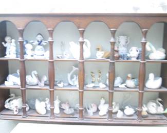 Wall-Mount Showcase Featuring Sculpture Collectibles