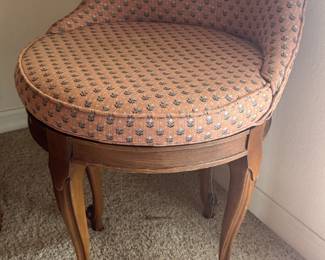 1940's Swivel Boudoir Vanity Chair
