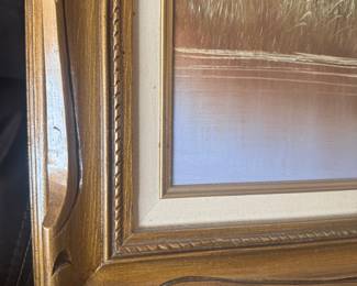 Nice Original Oil On Canvas Paints By Canadian Artist "Haywood " Framed 54x30.5