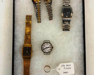 Gold Filled Rings and Dress Wathes