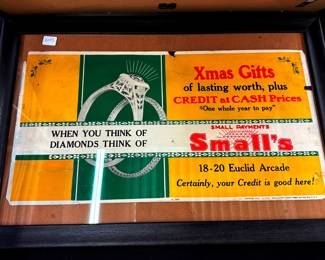 Small's When You Think of Diamonds Think of Small's Vintage Advertising Poster