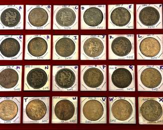 Morgan Silver Dollars, Earlier Dates