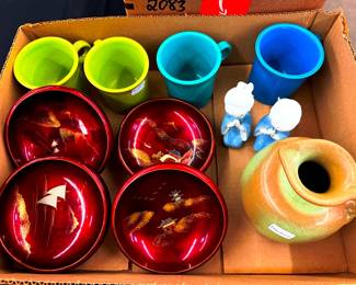 Frankoma Pottery and Fiest Mugs