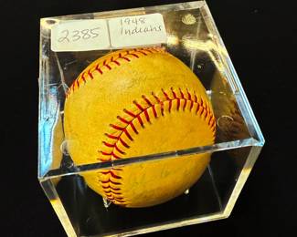 1948 Clevland Indians Signed Baseball