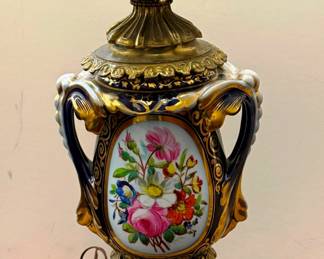 Hand Painted Porcelain Lamp
