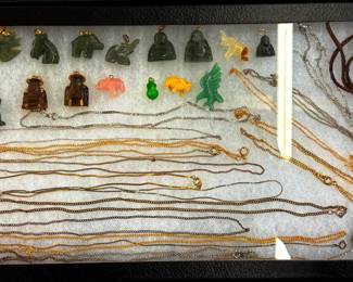 Nephrite and Soapstone Necklace Pendants