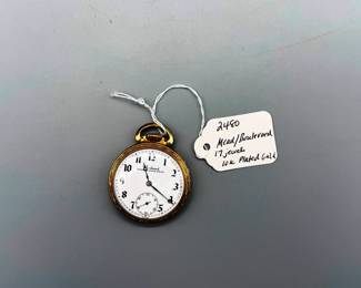 Mead Boulevard 17 jewel 10k gold plated Pocket Watch