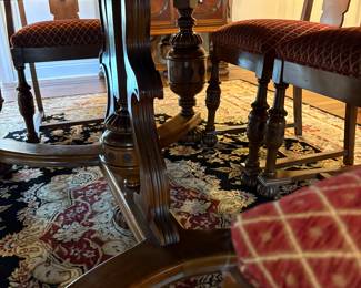 This set is pristine! Offers considered!🌸
Dimensions: all I have a glass top and not a scratch underneath
Armoire:
Length - 46"
Width - 19"
Height - 69" (not incl tiny top ornament)
Large Buffet:
Length - 72"
Width - 24"
Height - 42"
Smaller Hall Cabinet:
Length - 45.5"
Width - 19"
Height - 35"
Table:
Top - 60" x 48"
Height - 30"