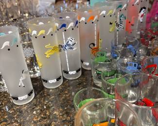 vintage glass sets
