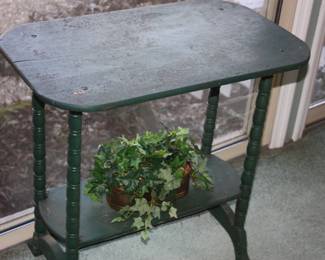Small green table