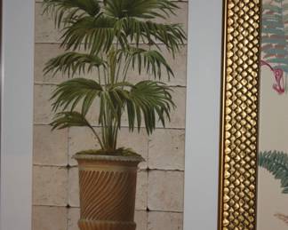 Gold framed mated picture Grecian urn