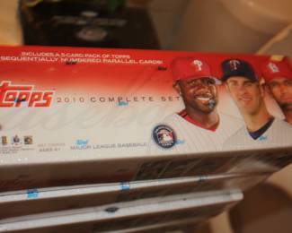 7 unwrapped 2010 complete sets Tops Baseball cards