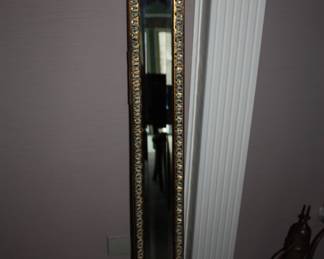 Tall / or wide beveled glass mirror w/gold frame