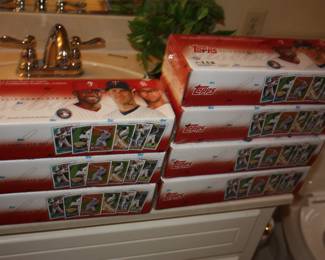 7 unwrapped 2010 complete sets Tops Baseball cards