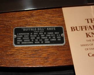 Buffalo Bill knife mounted
