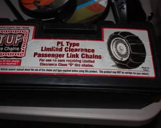 Tire chains in case