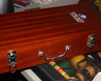 Chicago Cutlery in mahogany case