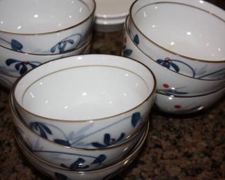 9 Orientale soup bowls