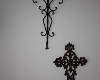  2 & 3  of 3 crosses metal wall art
