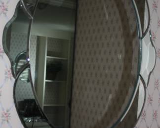 8 panel beveled mirror