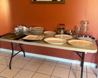 cannisters, serving dishes