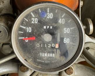 1972 Yamaha Orange & Yellow Motorcycle