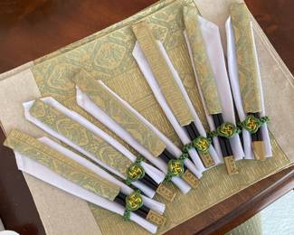 Chinese Chopstick Set with Placemats