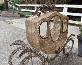 Cinderella Carriage Yard Sculpture