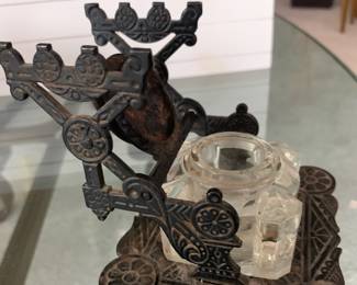 1879 Judd Cast Iron Inkwell