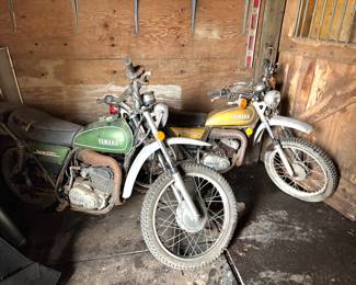 1974 Yamaha Enduro 360 Motorcycle, 1974 Yamaha Enduro 100 Motorcycle