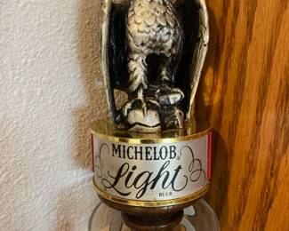 Michelob Light Metal Eagle Wooden Beer Tap