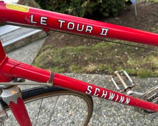 Schwinn Le-Tour II Red Bicycle